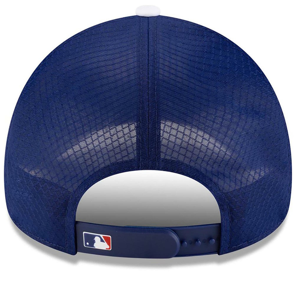Los Angeles Dodgers New Era 2026 Batting Practice Apex 9FORTY Adjustable Trucker Hat - Royal Hats