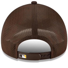 San Diego Padres New Era 2026 Batting Practice Apex 9FORTY Adjustable Trucker Hat - Brown Hats