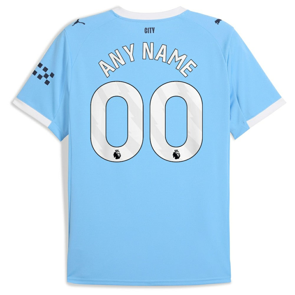 Manchester City 2025/26 Home Replica Custom Jersey Sky Blue