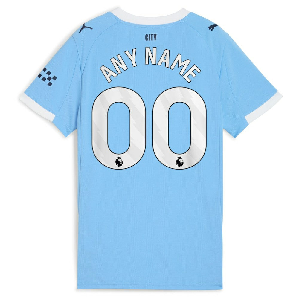 Manchester City Women's 2025/26 Home Replica Custom Jersey Sky Blue
