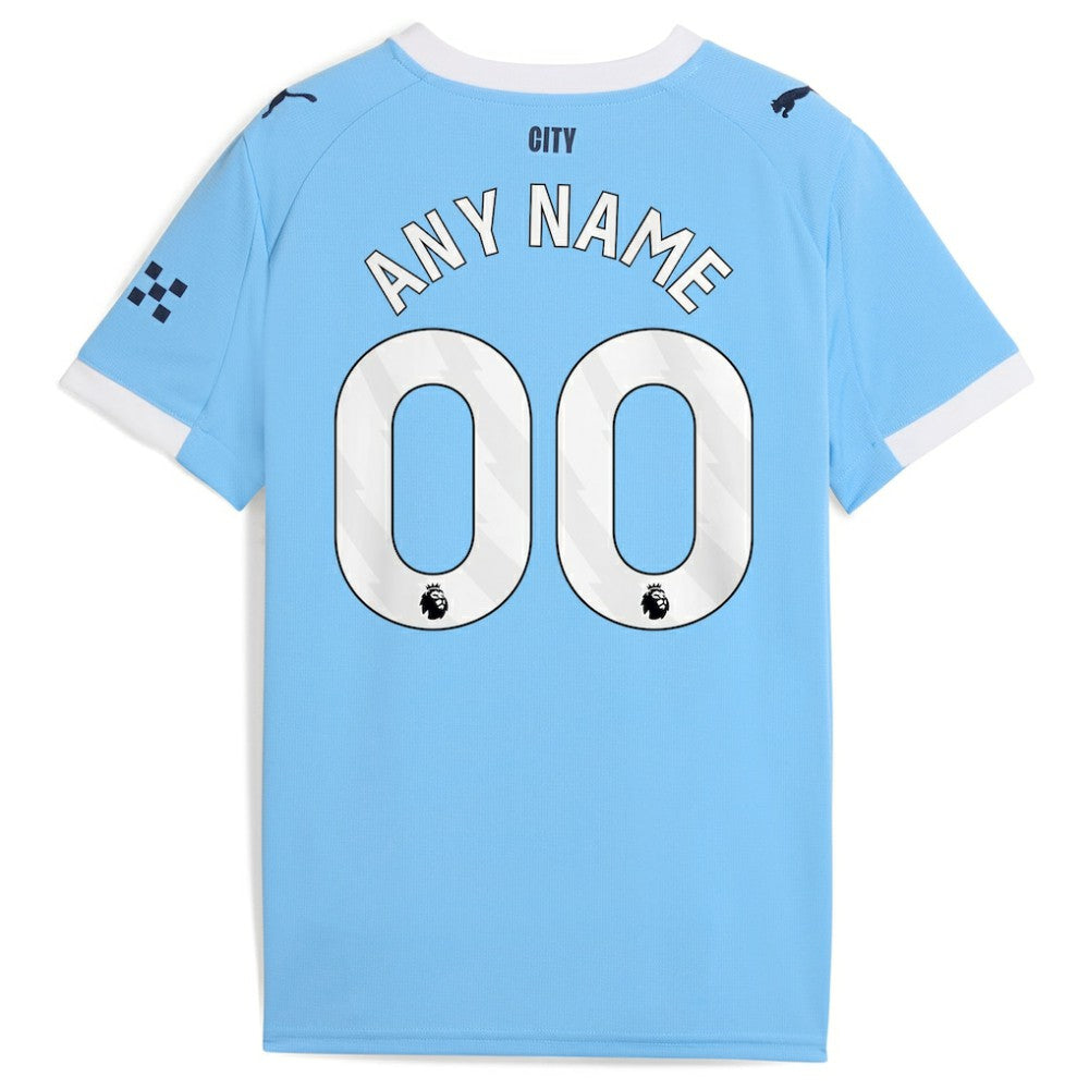 Manchester City Youth 2025/26 Home Replica Custom Jersey Sky Blue