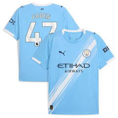 Phil Foden Manchester City 2025/26 Home Replica Player Jersey Sky Blue