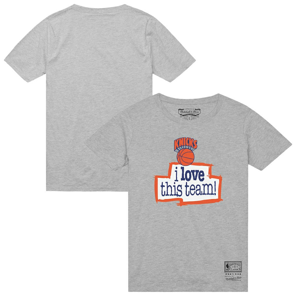 New York Knicks I Love This Team T-Shirt Heather Gray