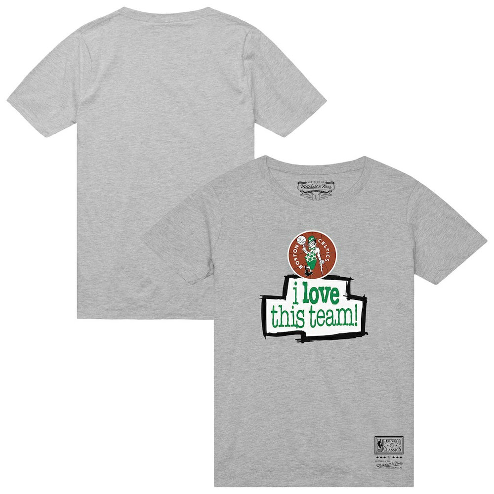 Boston Celtics I Love This Team T-Shirt Heather Gray