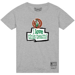Boston Celtics I Love This Team T-Shirt Heather Gray