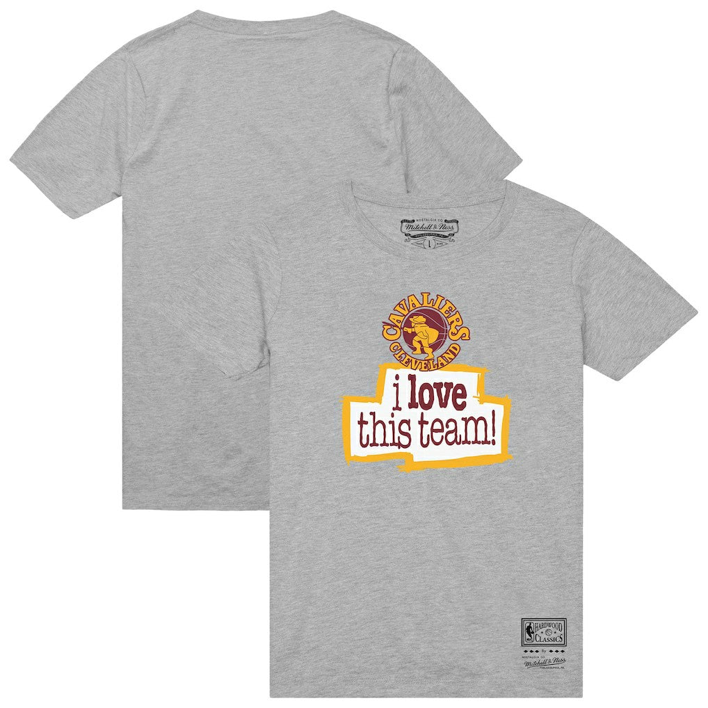 Cleveland Cavaliers I Love This Team T-Shirt Heather Gray