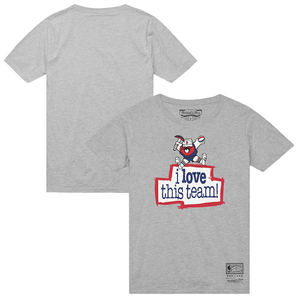 Denver Nuggets I Love This Team T-Shirt Heather Gray