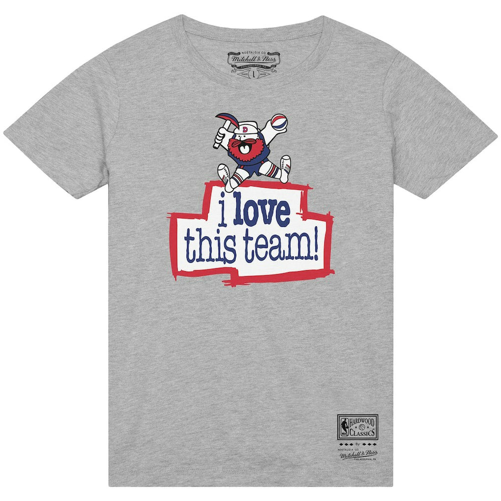 Denver Nuggets I Love This Team T-Shirt Heather Gray
