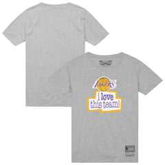 Los Angeles Lakers I Love This Team T-Shirt Heather Gray