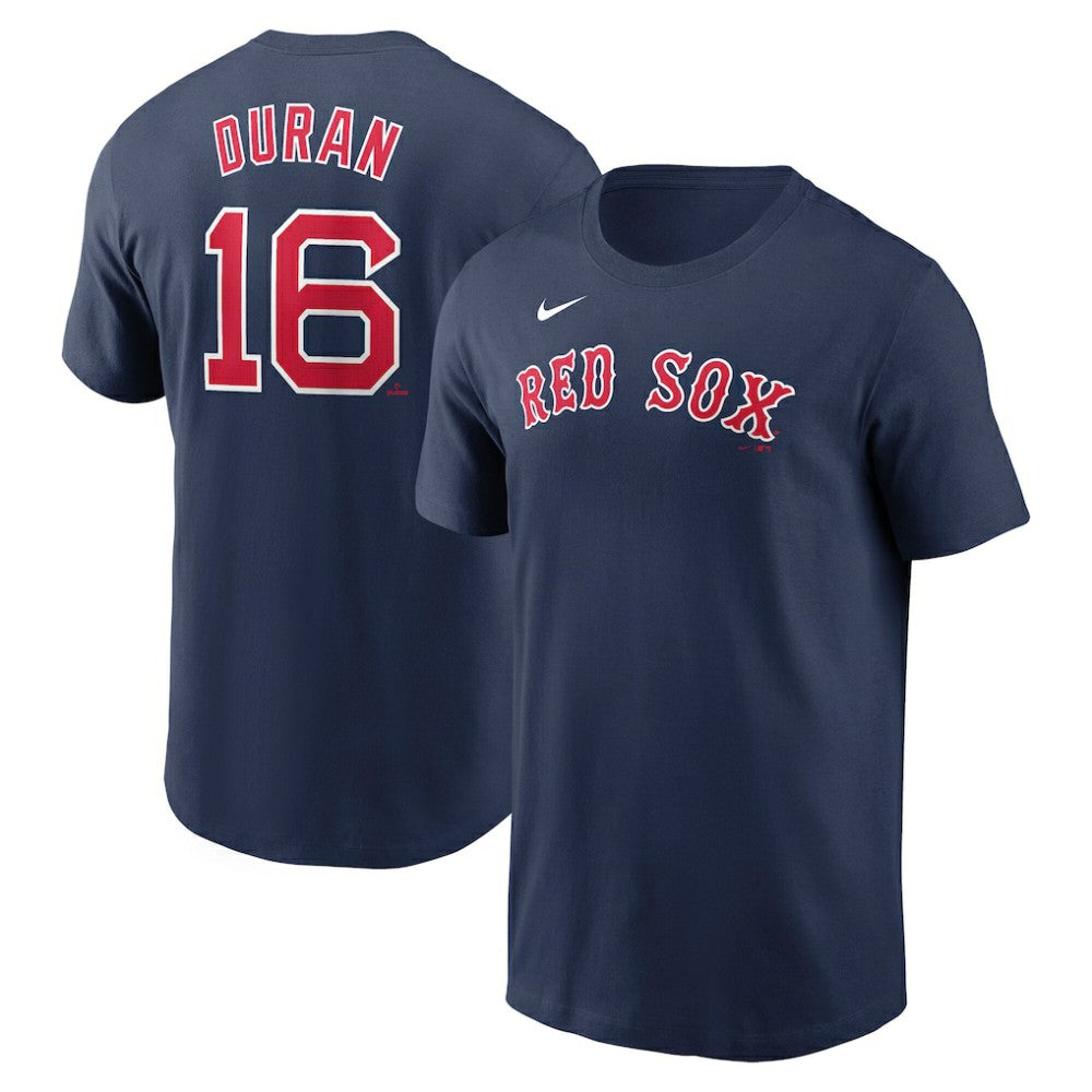 Jarren Duran Boston Red Sox Nike Fuse Name & Number T-Shirt - Navy T-shirts