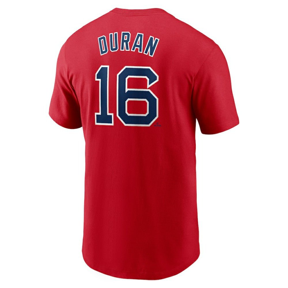Jarren Duran Boston Red Sox Nike Fuse Name & Number T-Shirt - Red T-shirts