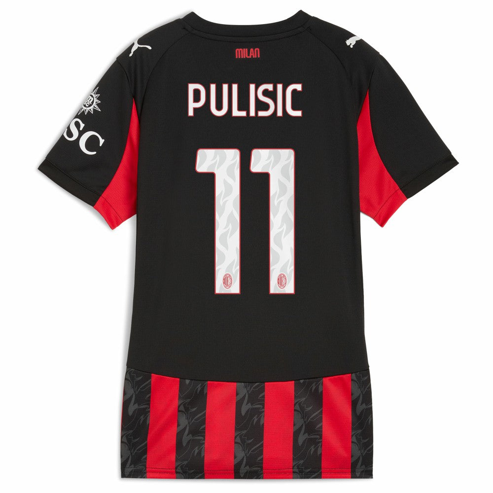 Christian Pulisic AC Milan Women's 2025/26 Home Replica Player Jersey Red