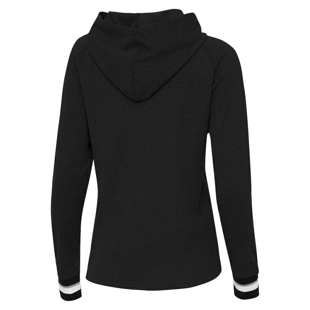 Baltimore Orioles Antigua Women's Trek Pullover Hoodie - Black Hoodies