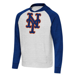 New York Mets Antigua Urgent Pullover Hoodie - Royal/Gray Hoodies