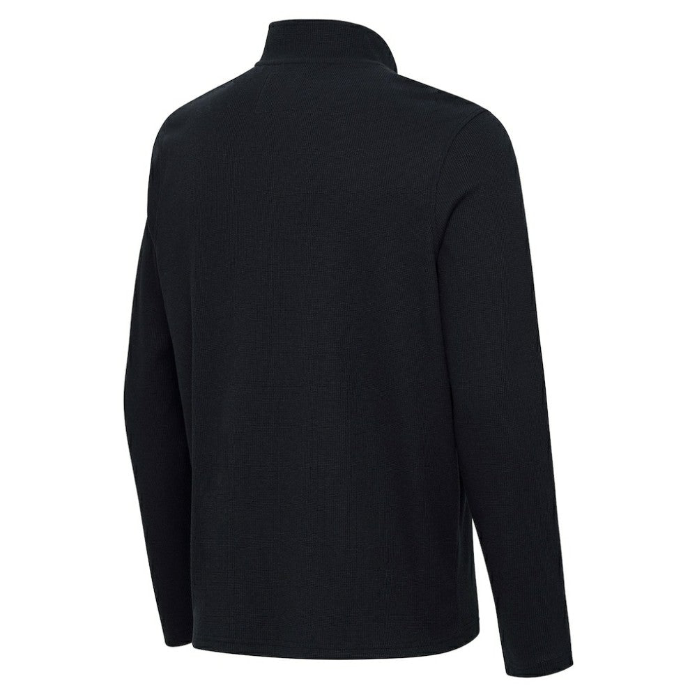 Pittsburgh Pirates Antigua Sync Tri-Blend Quarter-Zip Pullover - Heather Black Pullover
