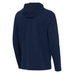 Cleveland Guardians Antigua Connected Quarter-Zip Pullover Hoodie - Navy Hoodies