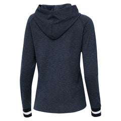 Milwaukee Brewers Antigua Women's Trek Pullover Hoodie - Heather Navy Hoodies