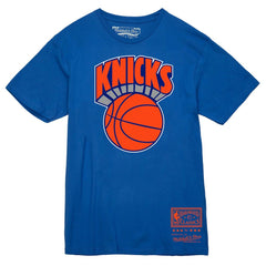 New York Knicks Hardwood Classics Vintage Logo T-Shirt Blue