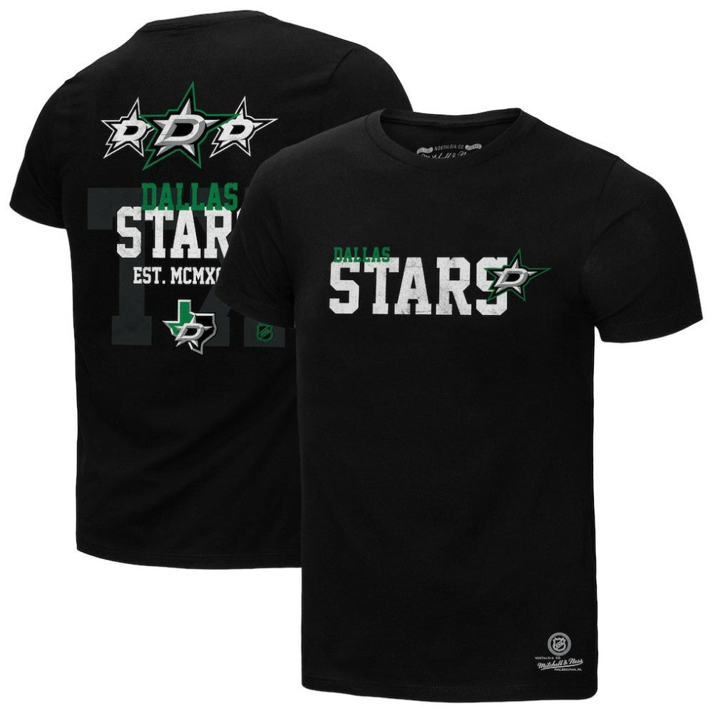 NHL Dallas Stars Mitchell & Ness Home T-Shirt - Black