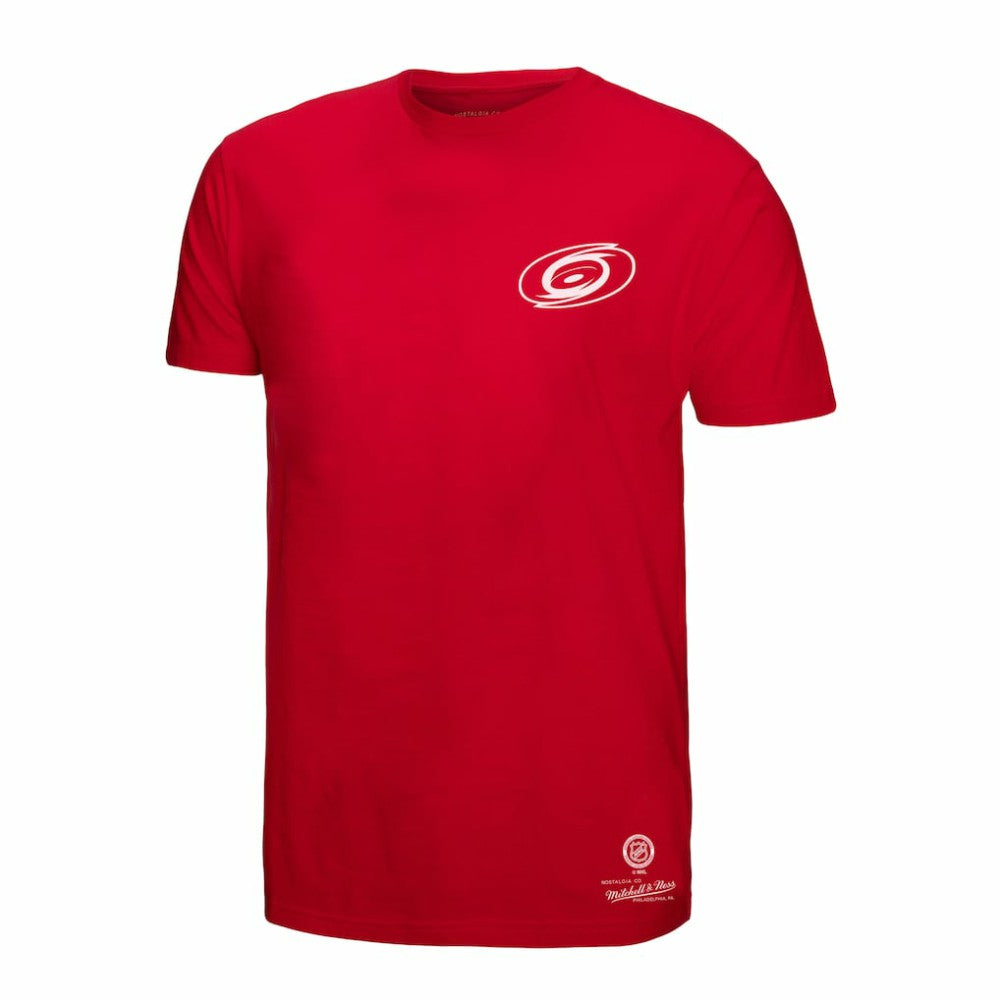 NHL Carolina Hurricanes Mitchell & Ness Core Penalty Box 3.0 T-Shirt - Red