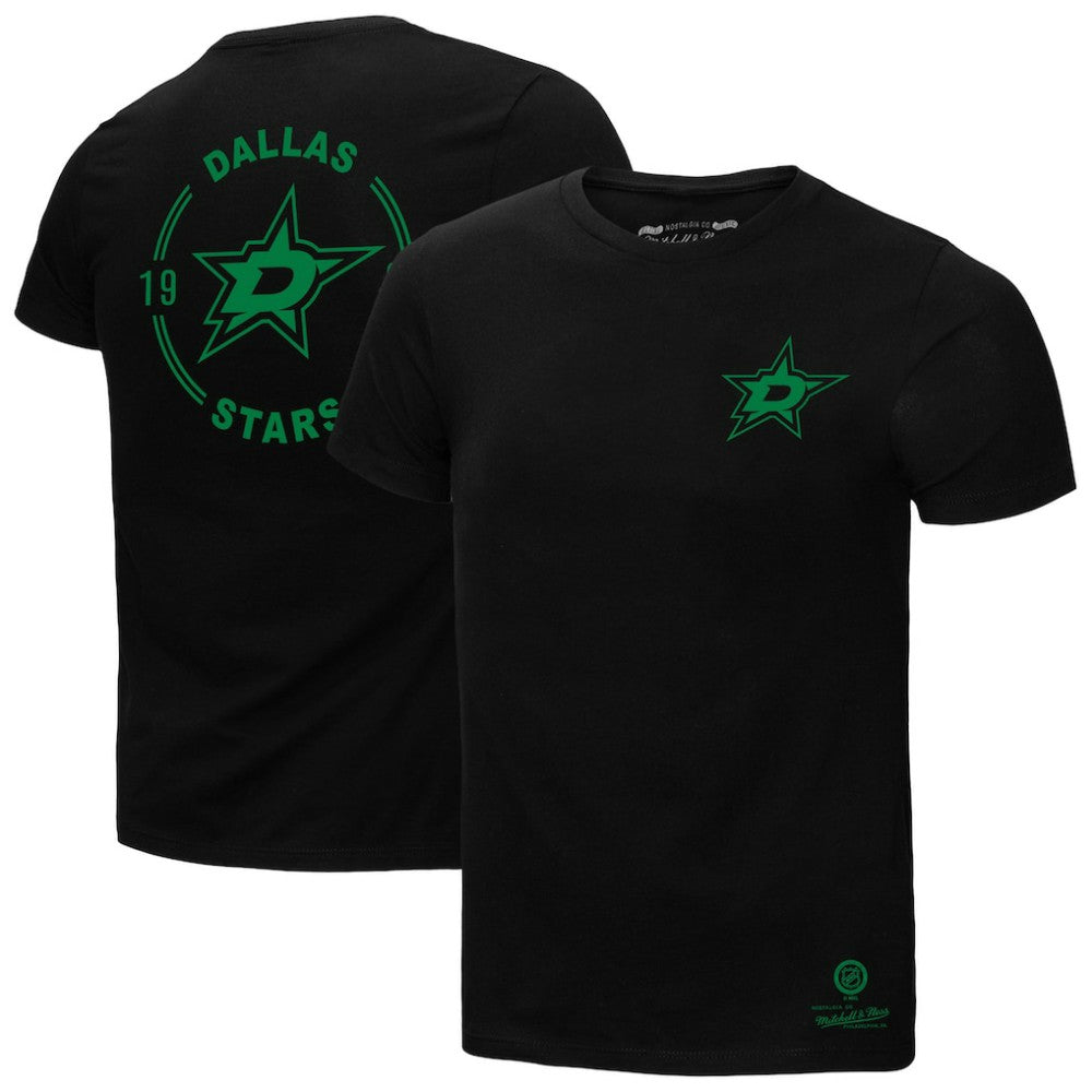 NHL Dallas Stars Mitchell & Ness Core Penalty Box 3.0 T-Shirt - Black