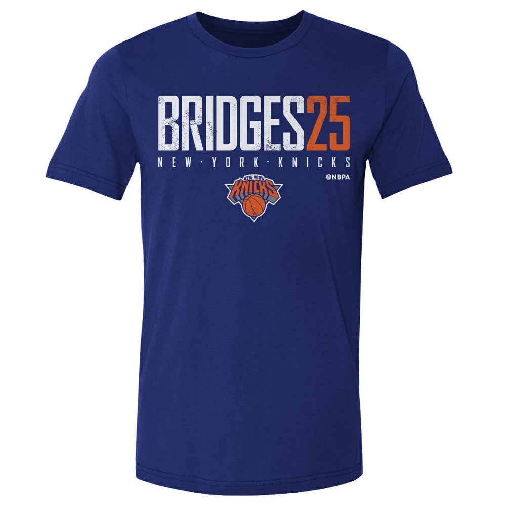 Mikal Bridges New York Knicks 500 Level Elite Player T-Shirt Blue