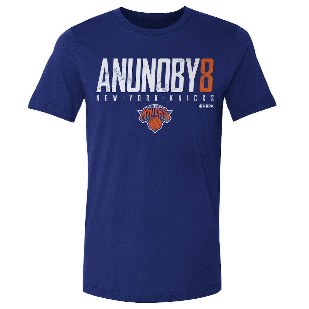 OG Anunoby New York Knicks 500 Level Elite Player T-Shirt Blue