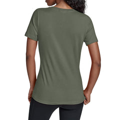 Athletics Starter Women's Team Color Shading V-Neck T-Shirt - Green T-shirts
