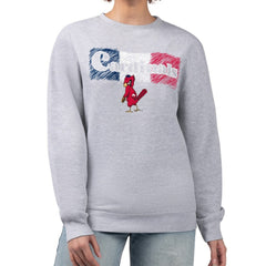 St. Louis Cardinals Starter Women's Team Color Shading Fleece Pullover Sweatshirt - Gray Pullover