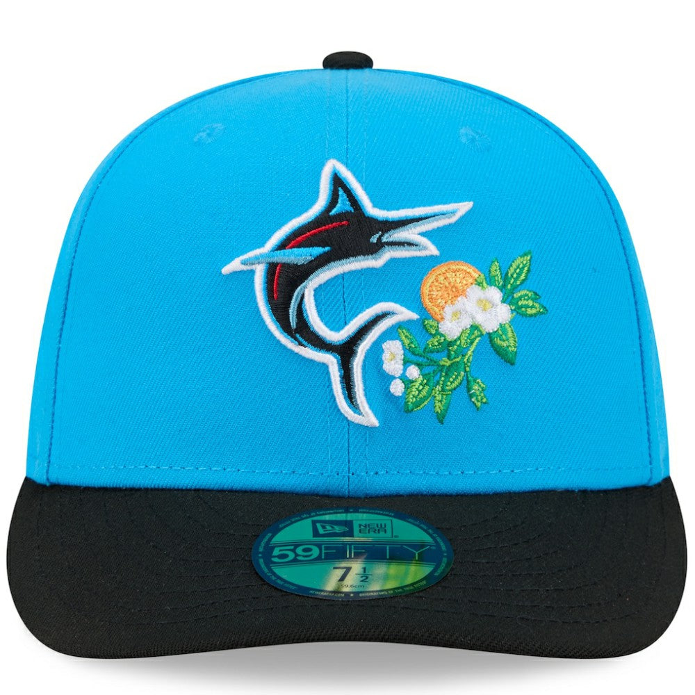 Miami Marlins New Era 2026 Spring Training 59FIFTY Fitted Hat - Blue/Black Hats