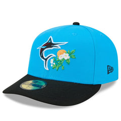 Miami Marlins New Era 2026 Spring Training 59FIFTY Fitted Hat - Blue/Black Hats