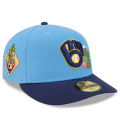 Milwaukee Brewers New Era 2026 Spring Training 59FIFTY Fitted Hat - Light Blue/Navy Hats