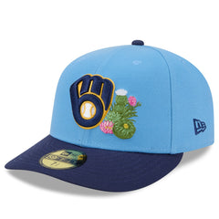 Milwaukee Brewers New Era 2026 Spring Training 59FIFTY Fitted Hat - Light Blue/Navy Hats