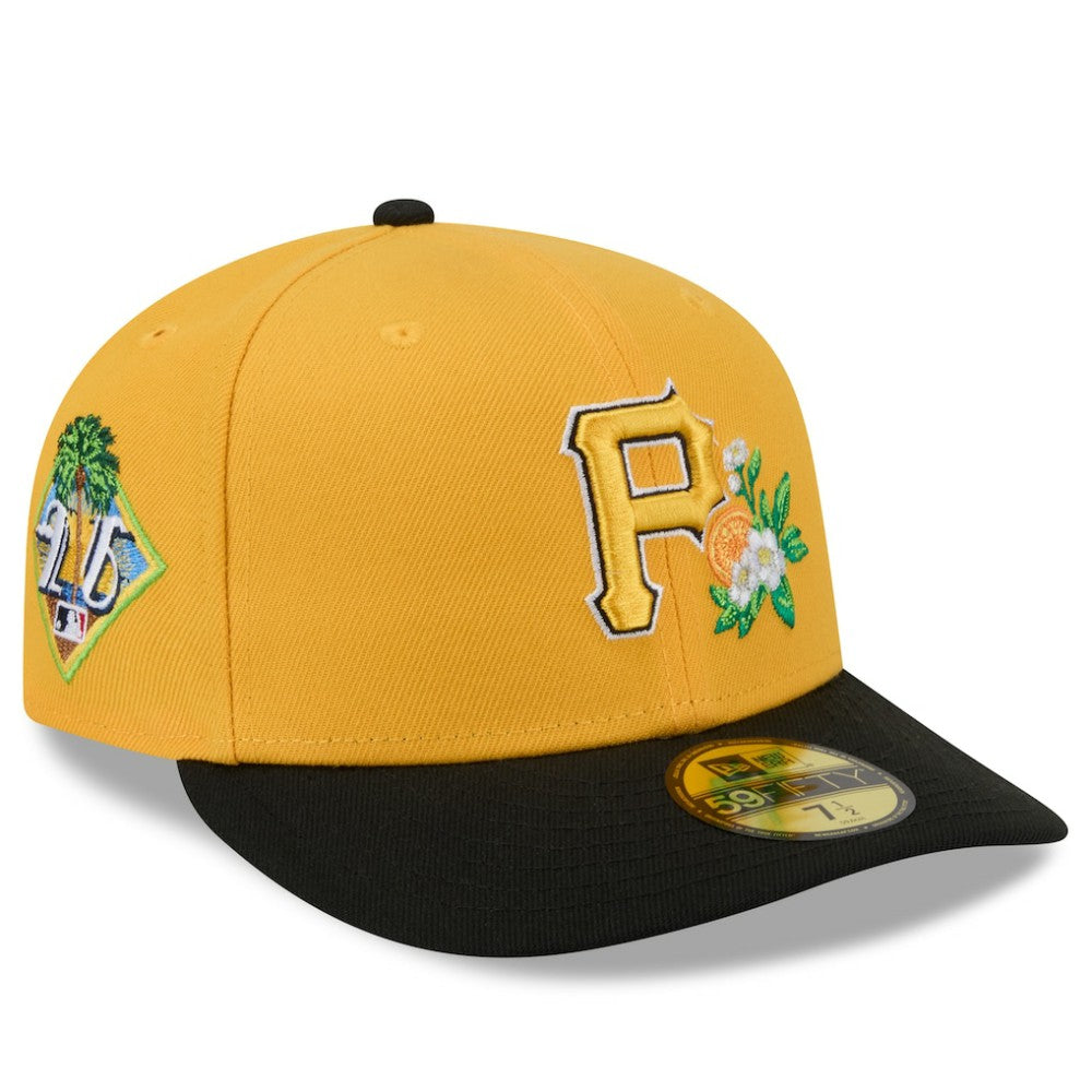 Pittsburgh Pirates New Era 2026 Spring Training 59FIFTY Fitted Hat - Gold/Black Hats