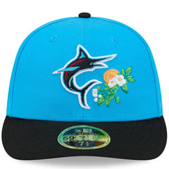 Miami Marlins New Era 2026 Spring Training Low Profile 59FIFTY Fitted Hat - Blue/Black Hats