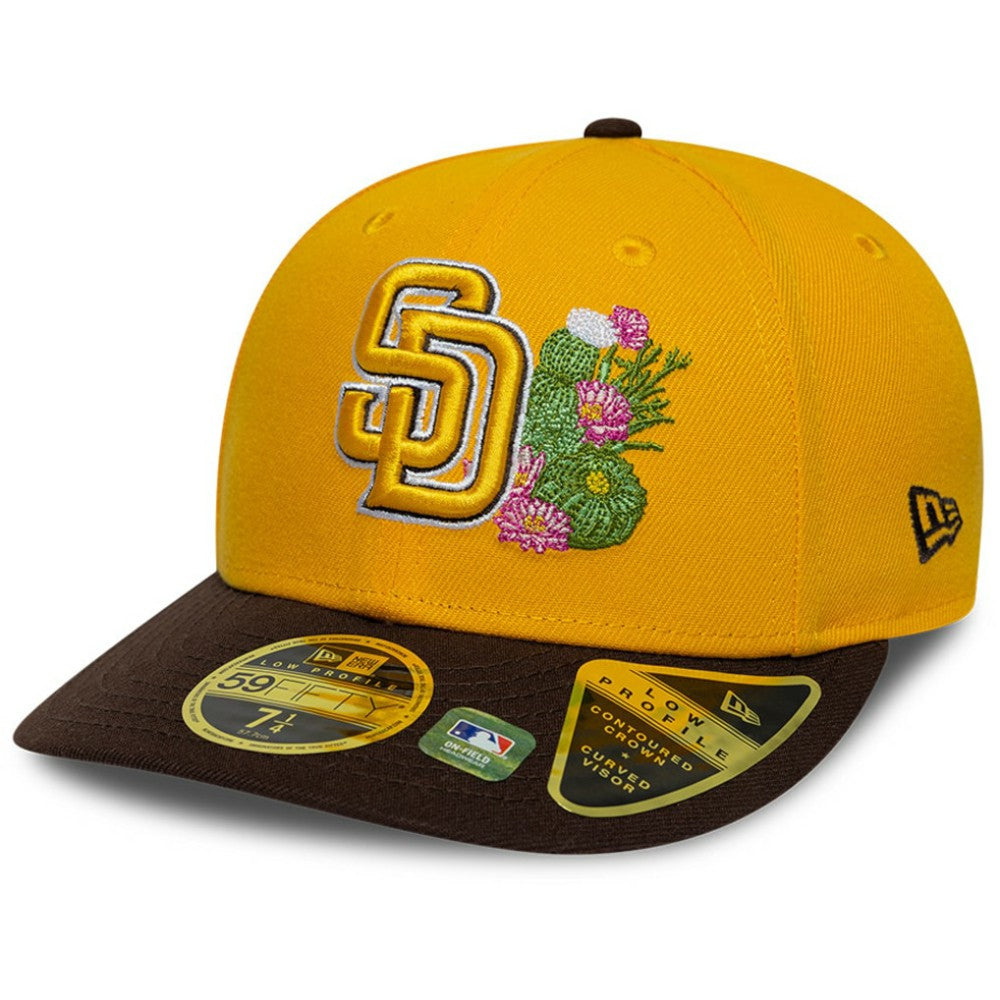 San Diego Padres New Era 2026 Spring Training Low Profile 59FIFTY Fitted Hat - Gold/Brown Hats