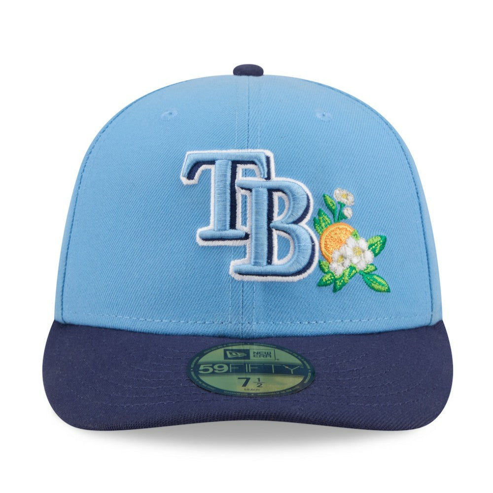 Tampa Bay Rays New Era 2026 Spring Training Low Profile 59FIFTY Fitted Hat - Light Blue/Navy Hats