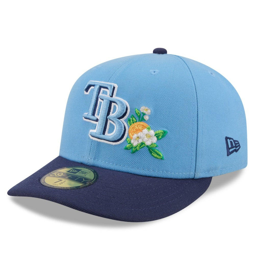 Tampa Bay Rays New Era 2026 Spring Training Low Profile 59FIFTY Fitted Hat - Light Blue/Navy Hats
