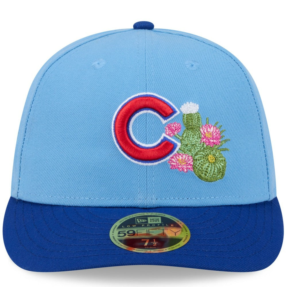Chicago Cubs New Era 2026 Spring Training Low Profile 59FIFTY Fitted Hat - Light Blue/Royal Hats