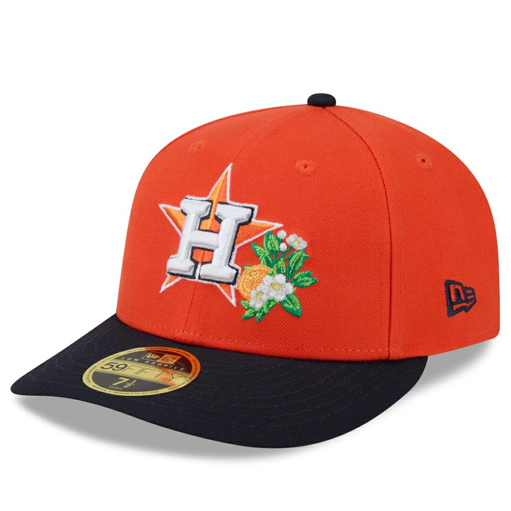 Houston Astros New Era 2026 Spring Training Low Profile 59FIFTY Fitted Hat - Orange/Navy Hats