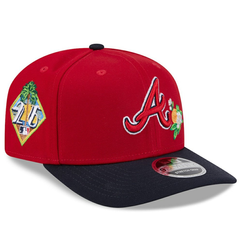 Atlanta Braves New Era 2026 Spring Training 9SEVENTY Adjustable Hat - Red/Navy Hats