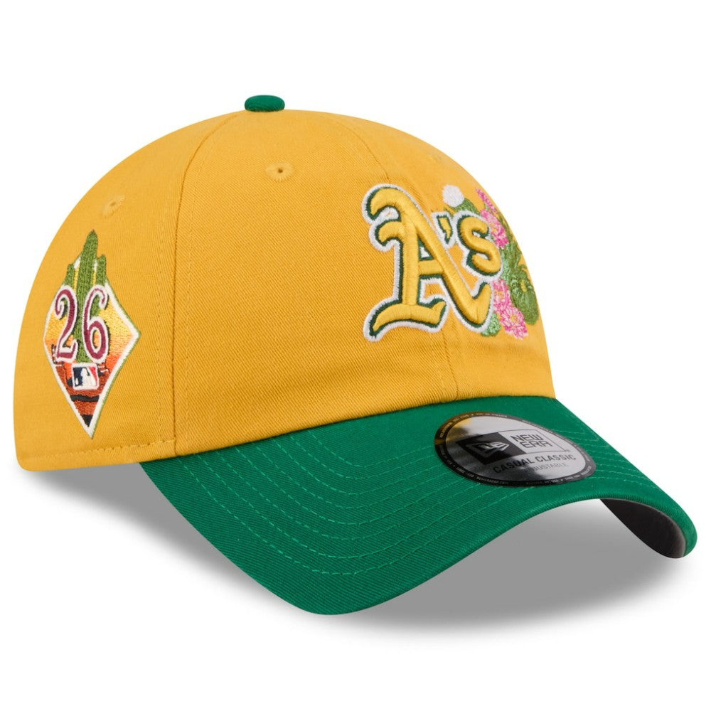 Athletics New Era 2026 Spring Training Casual Classic Adjustable Hat - Gold/Green Hats