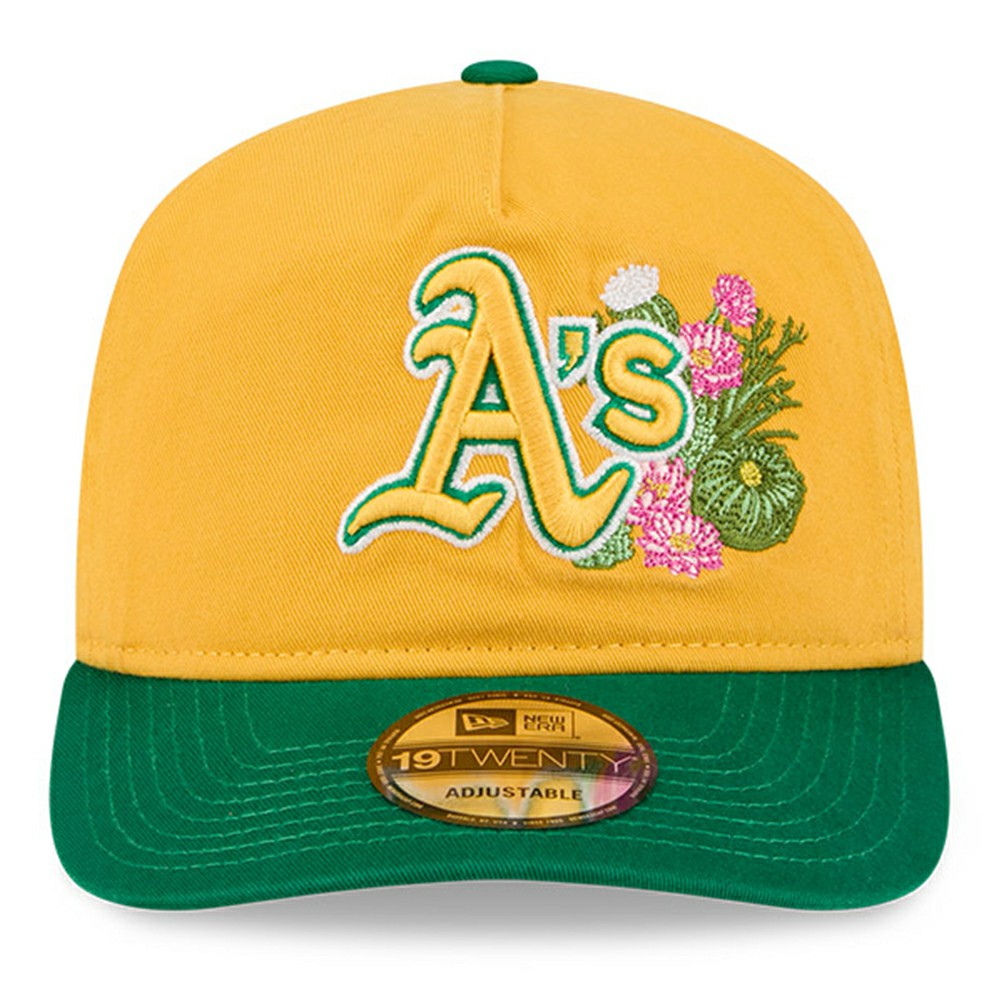Athletics New Era Youth 2026 Spring Training 19TWENTY Adjustable Hat - Gold/Green Hats