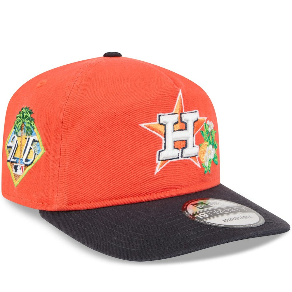 Houston Astros New Era 2026 Spring Training 19TWENTY Adjustable Hat - Orange/Navy Hats