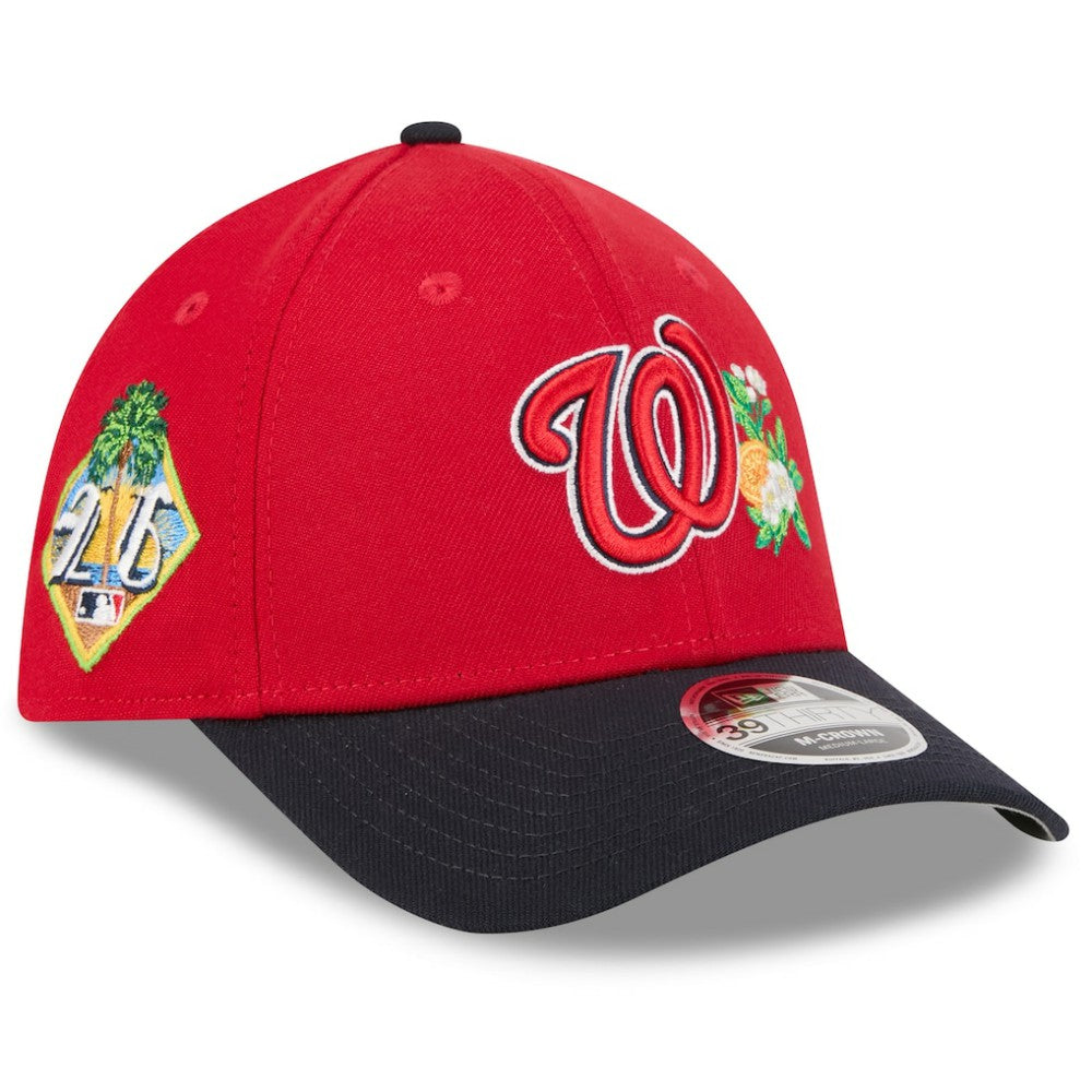 Washington Nationals New Era 2026 Spring Training M-Crown 39THIRTY Flex Hat - Red/Navy Hats