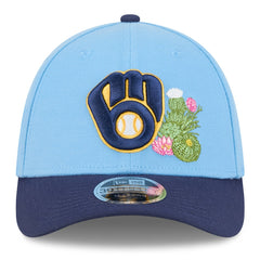 Milwaukee Brewers New Era 2026 Spring Training M-Crown 39THIRTY Flex Hat - Light Blue/Navy Hats