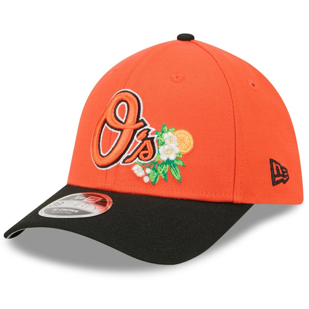 Baltimore Orioles New Era 2026 Spring Training M-Crown 39THIRTY Flex Hat - Orange/Black Hats