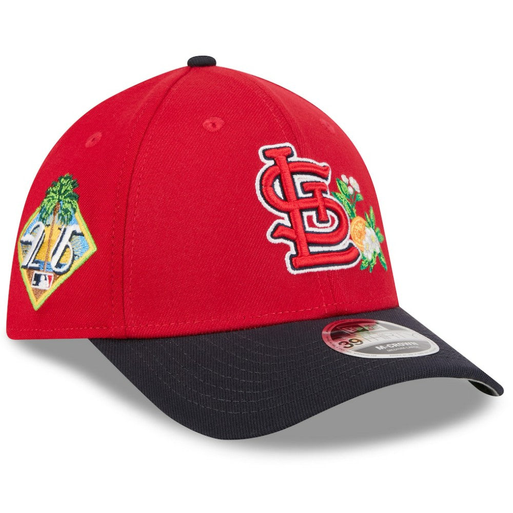 St. Louis Cardinals New Era 2026 Spring Training M-Crown 39THIRTY Flex Hat - Red/Navy Hats