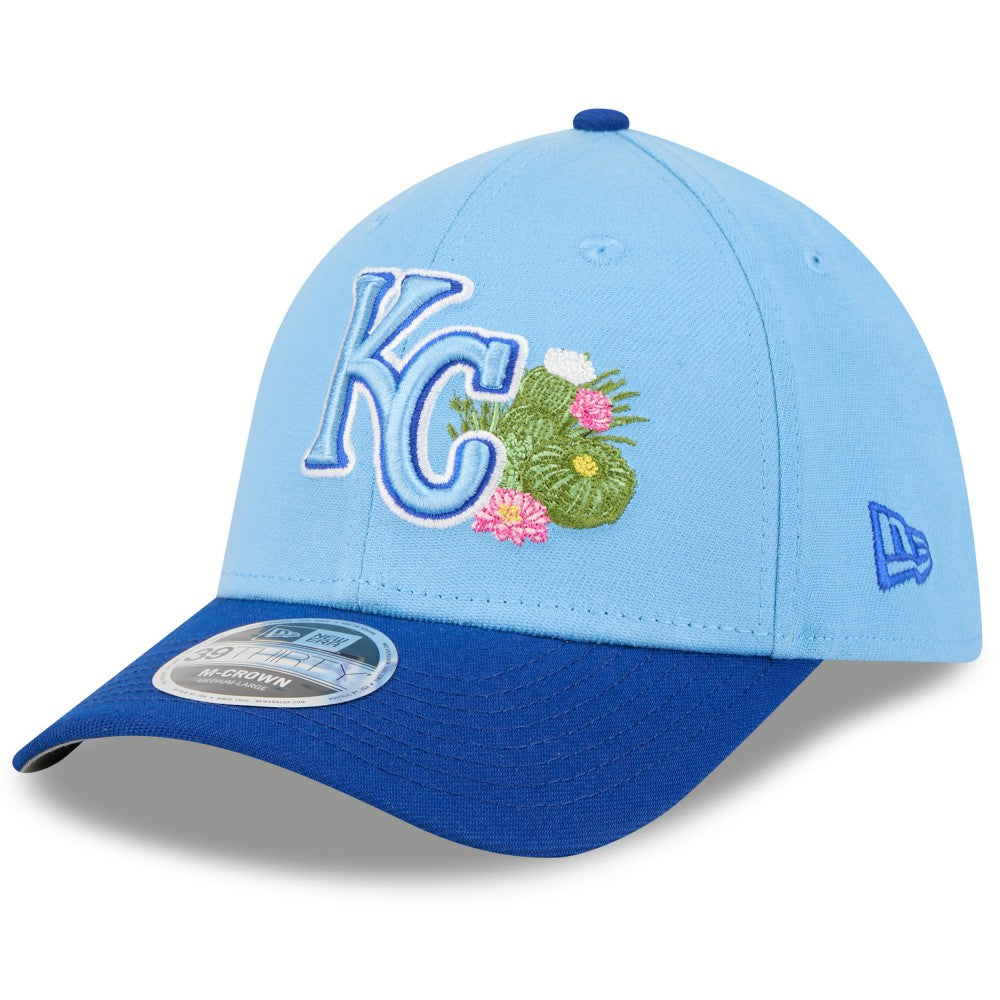 Kansas City Royals New Era 2026 Spring Training M-Crown 39THIRTY Flex Hat - Light Blue/Royal Hats