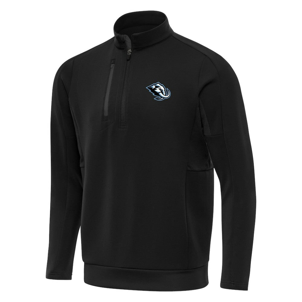 NHL Utah Mammoth Antigua Generation Quarter-Zip Pullover - Black